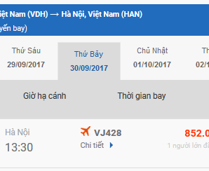 Vé máy bay Đà Nẵng Điện Biên của Vietjet Air