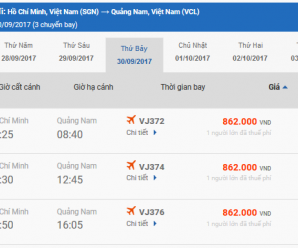 Vé máy bay Phú Quốc Chu Lai của Vietjet Air